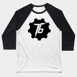 76-Black Baseball T-Shirt